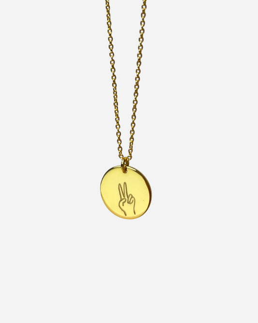 Coin Necklace - Peace