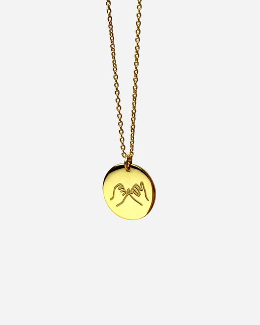 Coin necklace - Pinky Swear