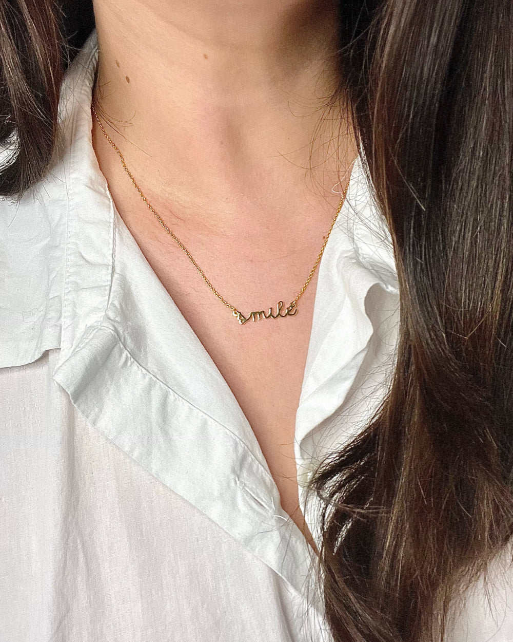 Word Necklace - Smile